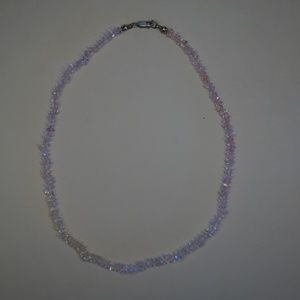 15" 5mm Rondelle Cut Pink Tourmaline Bead Necklace